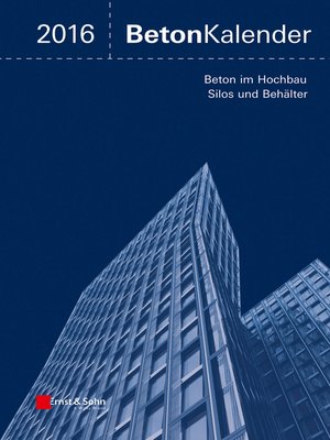 cover image of Beton-Kalender 2016 Schwerpunkte